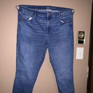 Mid-Rise Rockstar jeans plus size denim